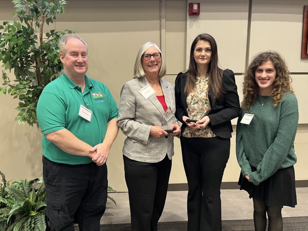 Pictured l-r Shawn Hudson, Kelly Shotwell, Christie Hart, and student Alaina Cash